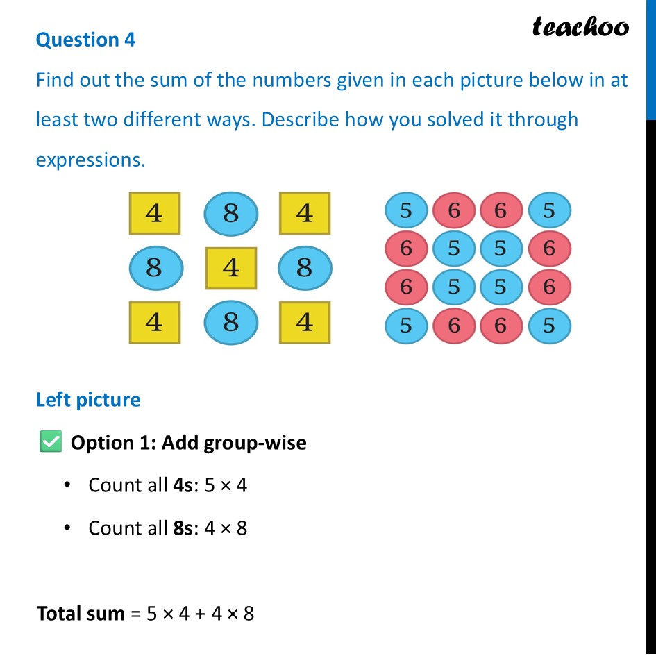 Given Number Math Problem Find out the sum of the numbers given in each picture below in at